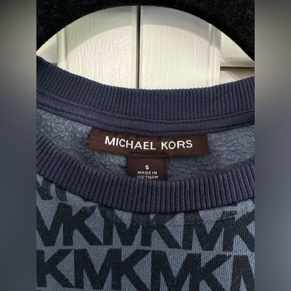 MICHAEL KORS LONG SLEEVE MONOGRAM SWEATER SWEATSHIRT UNISEX SIZE SMALL - Picture 3 of 6